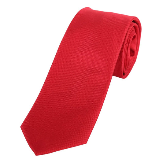 Red Luxury Textured Weave Neck Tie