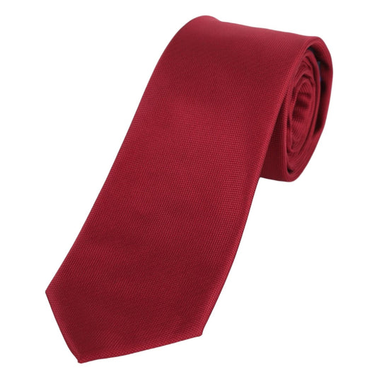 Burgundy Luxury Textured Weave Neck Tie