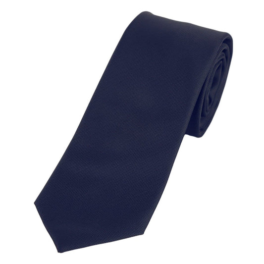 Navy Luxury Textured Weave Neck Tie