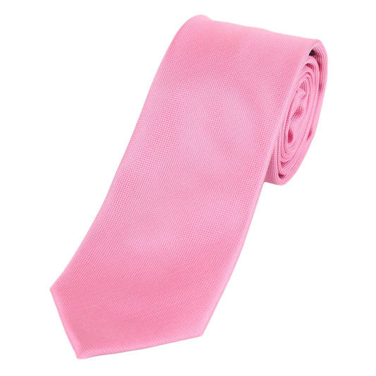 Pink Luxury Textured Weave Neck Tie