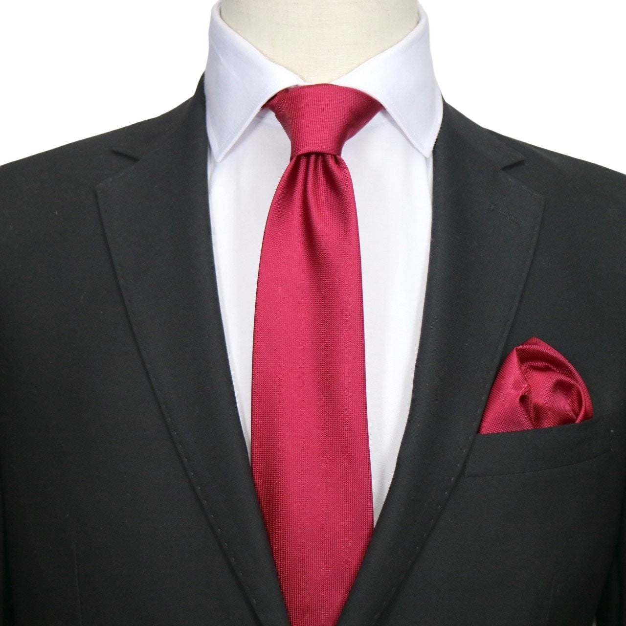 Burgundy Luxury Textured Weave Neck Tie