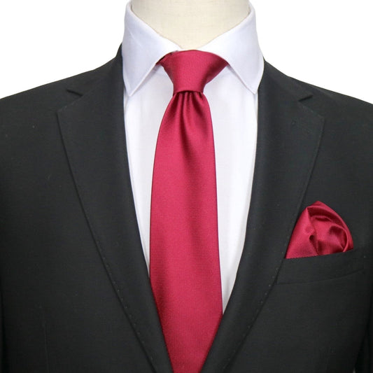 Burgundy Luxury Textured Weave Neck Tie