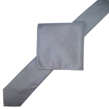 Charcoal Luxury Textured Weave Neck Tie