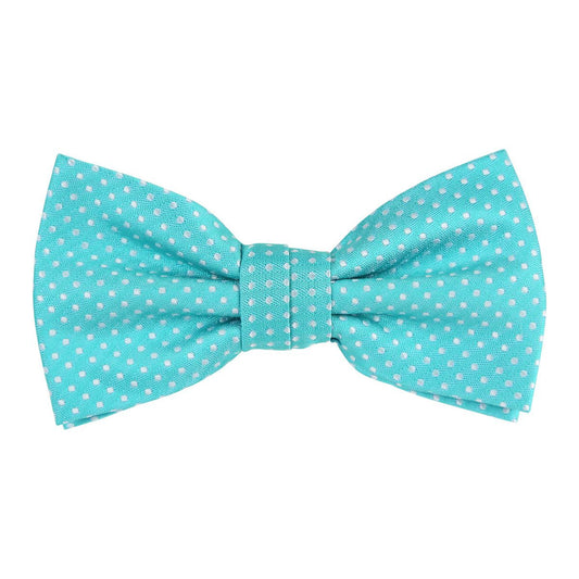 blue bow tie with spots by james adelin