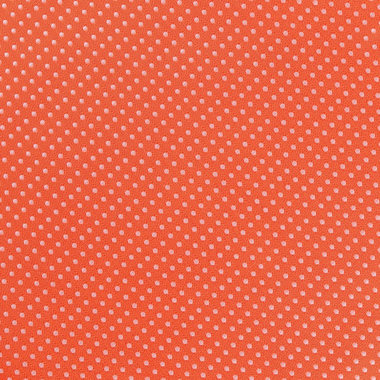 Orange/White Luxury Mini Spotted Weave Pocket Square