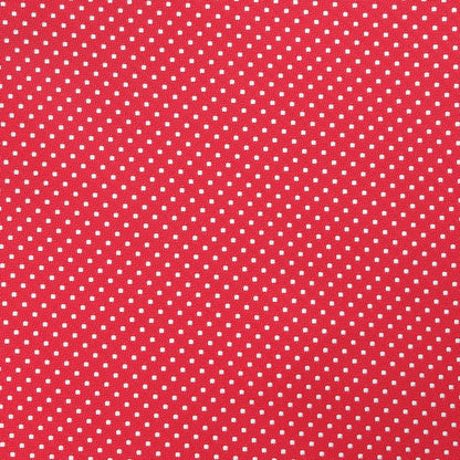 Red/White Luxury Mini Spotted Weave Pocket Square