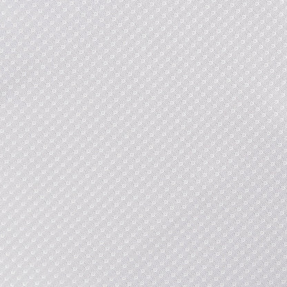 Silver/White Luxury Mini Spotted Weave Pocket Square