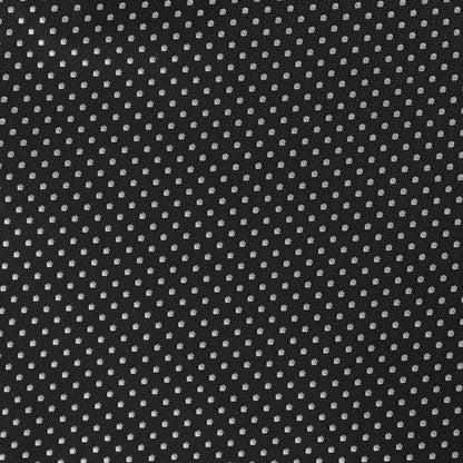 Black/White Luxury Mini Spotted Weave Pocket Square