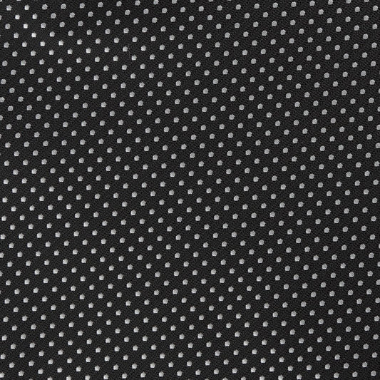 Black/White Luxury Mini Spotted Weave Pocket Square