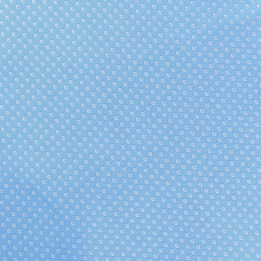 Sky/White Luxury Mini Spotted Weave Pocket Square