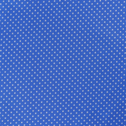 Royal/White Luxury Mini Spotted Weave Pocket Square