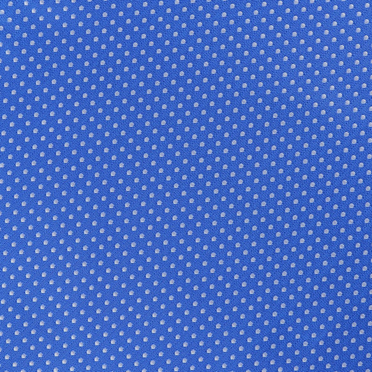 Royal/White Luxury Mini Spotted Weave Pocket Square