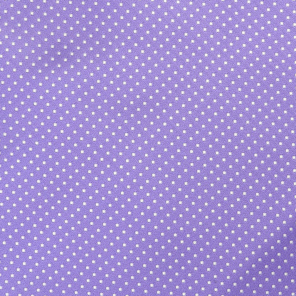 Purple/White Luxury Mini Spotted Weave Pocket Square
