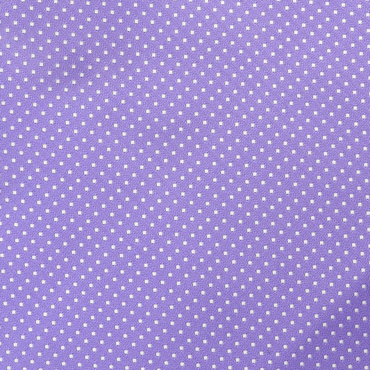 Purple/White Luxury Mini Spotted Weave Pocket Square
