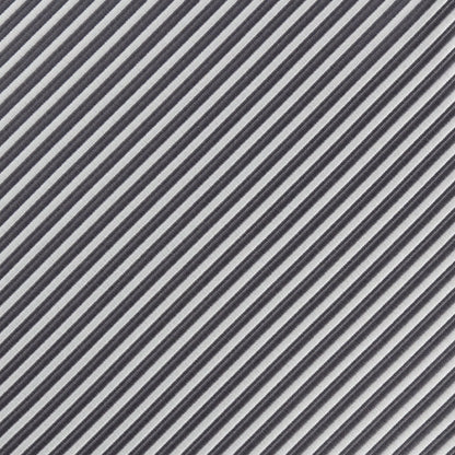 Charcoal/White Luxury Mini Striped Weave Pocket Square