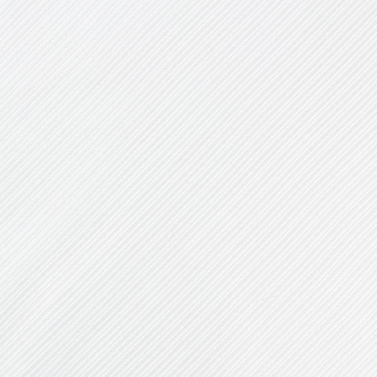 White Luxury Mini Striped Weave Pocket Square