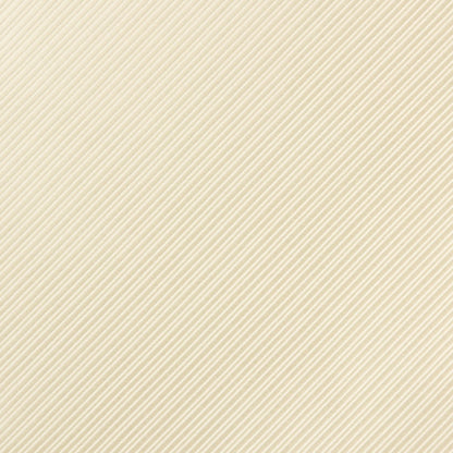 Ivory Luxury Mini Striped Weave Pocket Square