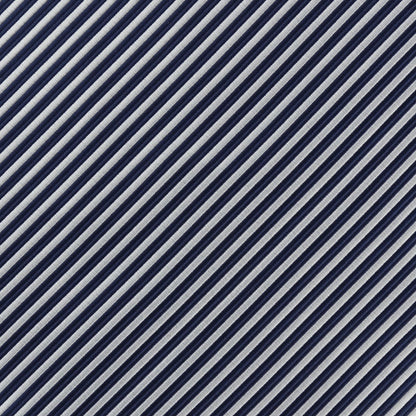 Navy/White Luxury Mini Striped Weave Pocket Square