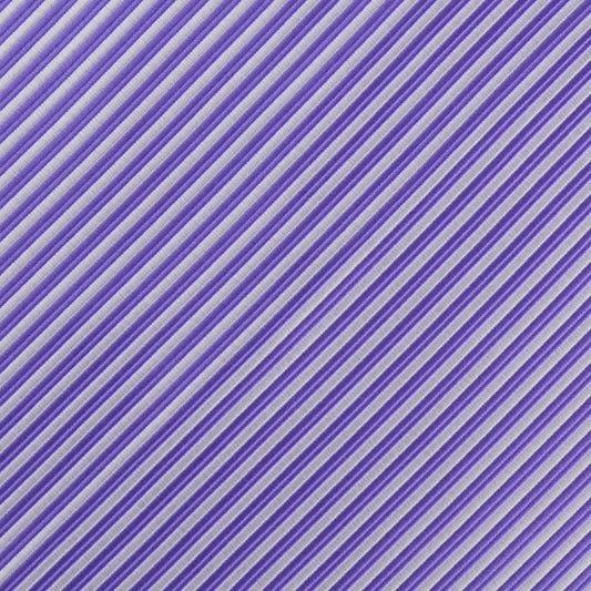 Purple/White Luxury Mini Striped Weave Pocket Square