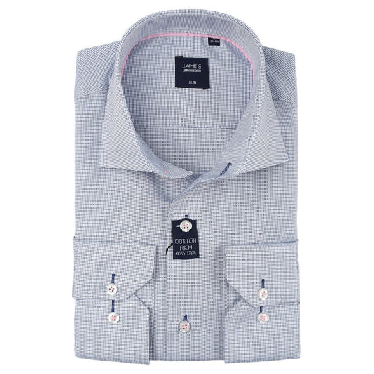 james adelin mens business shirt in blue 