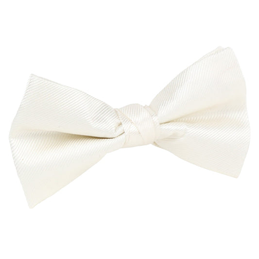 Off White Luxury Pure Twill Weave Silk Single Dimple Bow Tie