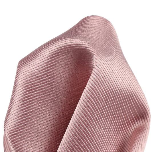 Soft Pink Pure Silk Twill Weave Pocket Square