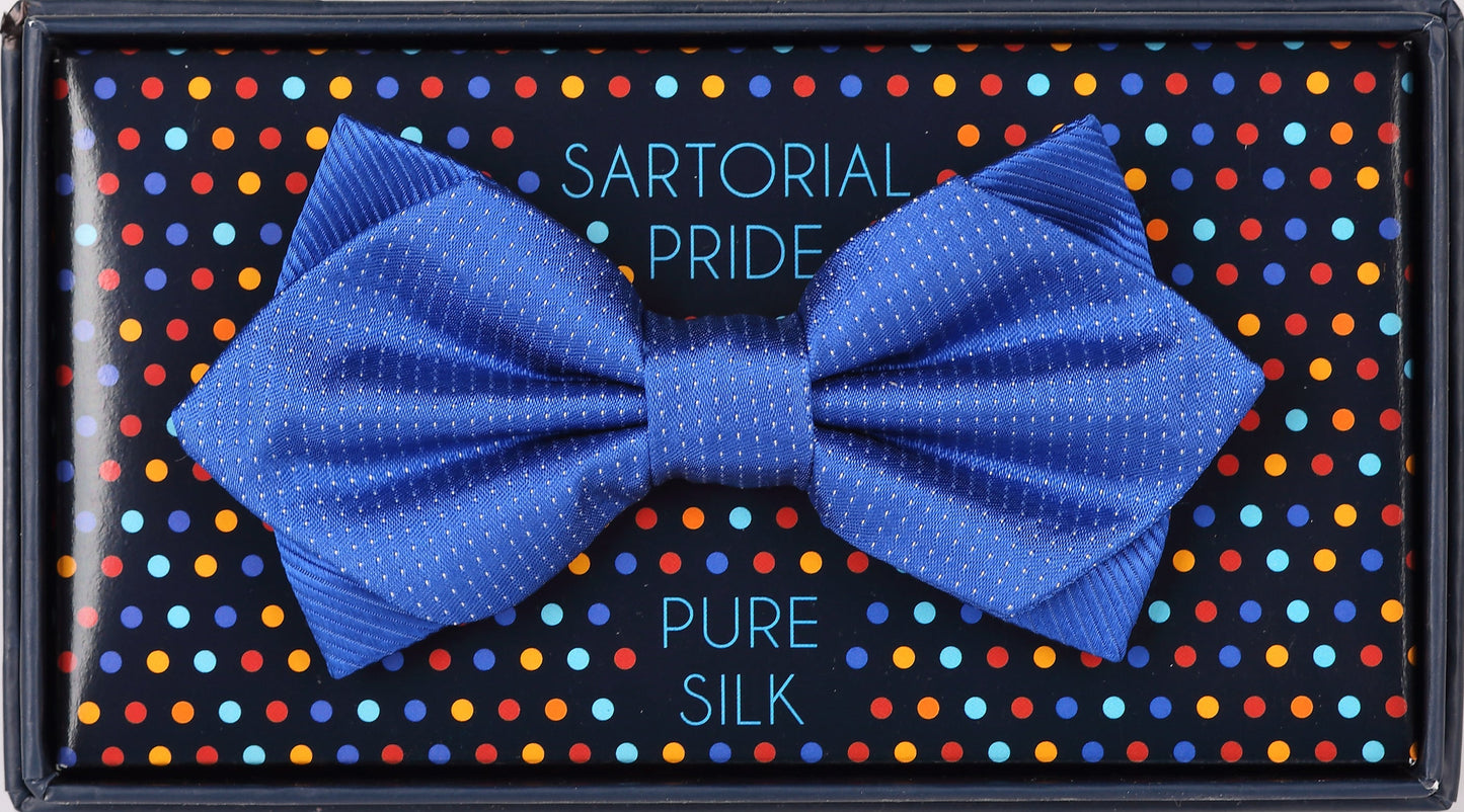 Royal Luxury Pure Silk Combo PinPoint Satin/Twill Weave Bow Tie