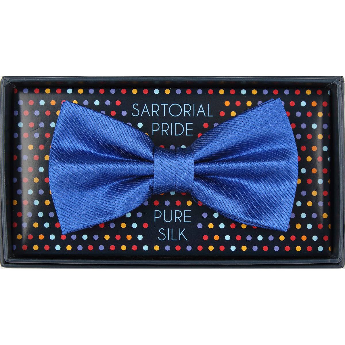 Royal Blue Pure Silk Twill Weave Bow Tie