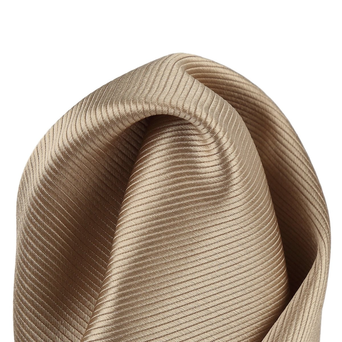 Taupe Pure Silk Twill Weave Pocket Square