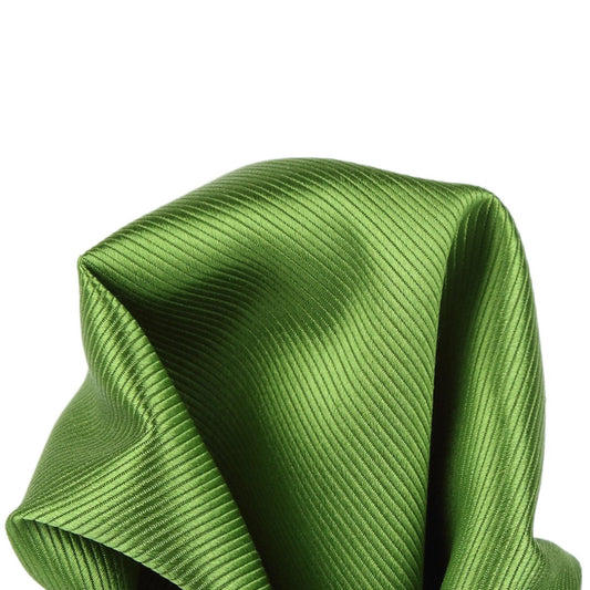 Green Pure Silk Twill Weave Pocket Square