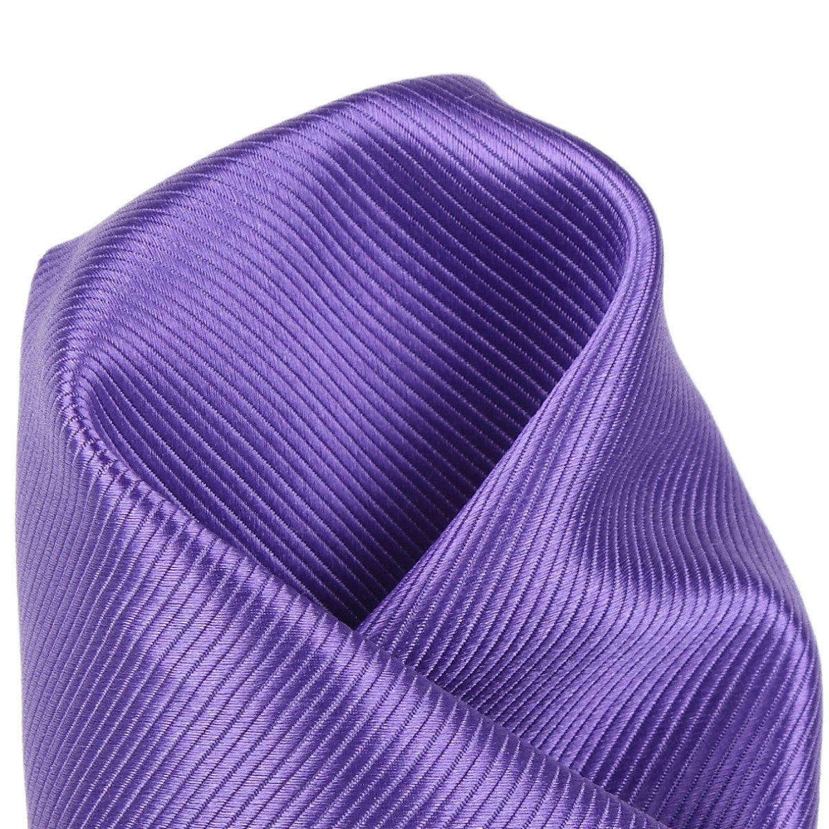 Purple Pure Silk Twill Weave Pocket Square