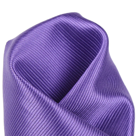 Purple Pure Silk Twill Weave Pocket Square
