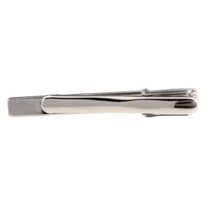 Silver Crystal Mens Tie Bar